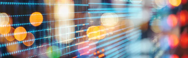 Abstract city lights at night