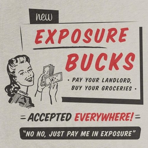 Freelancers: don't die of 'exposure'