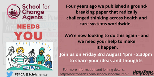 School for Change Agents Alumni Invited to Help Create New Era Paper