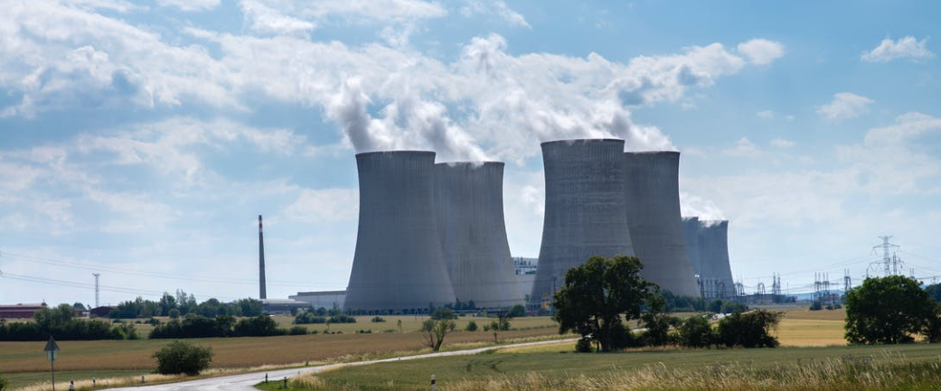 The infamous plumes often seen bellowing from Nuclear plants consist of nothing but water droplets.