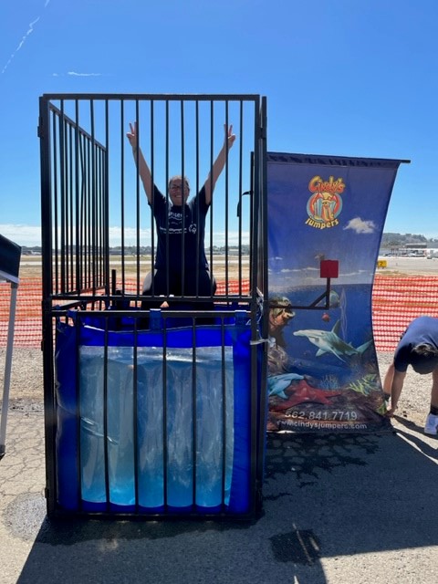 Dunk tank during SOSC plane pull event